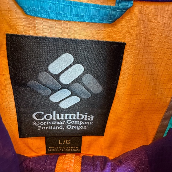 Columbia Vibrant Orange and Teal Jacket - Picture 7 of 8